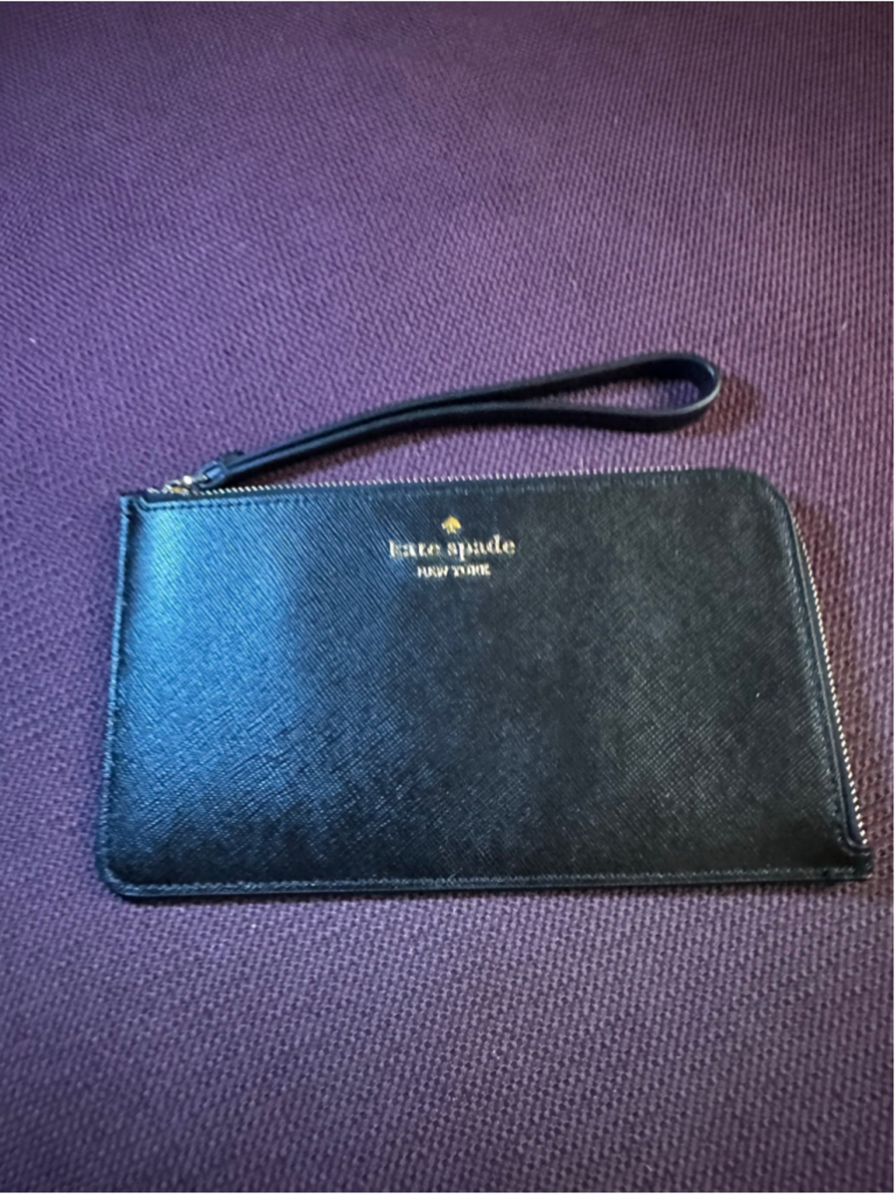 Kate Spade Black Wristlet Zip Clutch